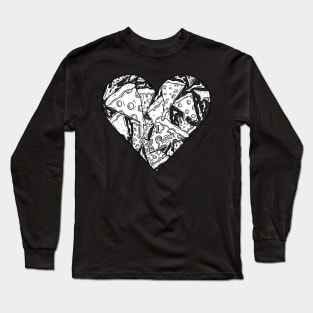 Pizza Heart Long Sleeve T-Shirt